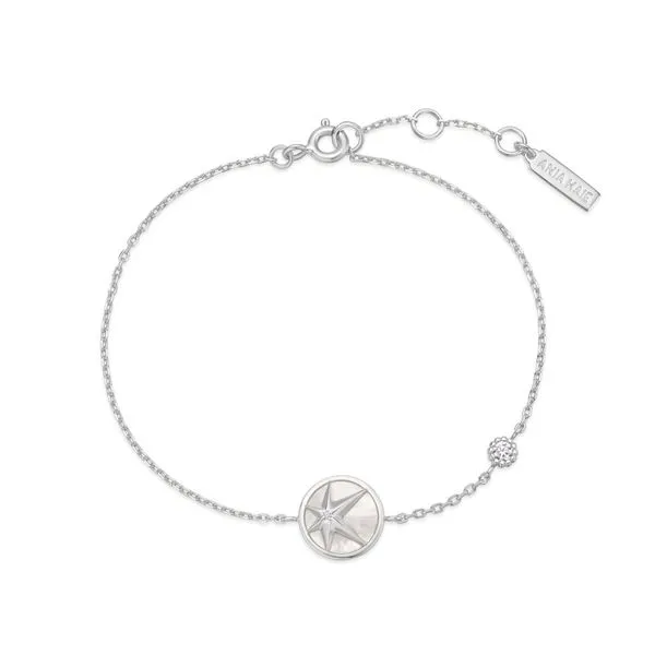 Ania Haie Sterling Silver Star Mother-of-Pearl Bracelet – Elegant & Celestial/ VanScoy Jewelers of Wyomissing Van Scoy Jewelers Wyomissing, PA