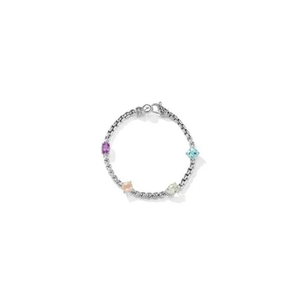 JAI by John Hardy Sterling Silver 4.0mm Origin Chain Gemstone Bracelet in Ice - Size M Van Scoy Jewelers Wyomissing, PA