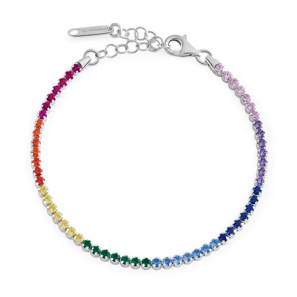 Brosway Fancy Tennis Bracelet – 925 Silver with Mul...
