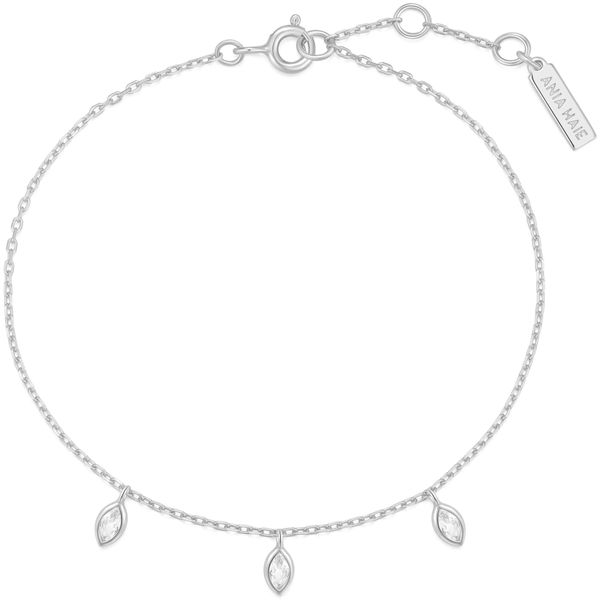 ANIA HAIE Sterling Silver Sparkling Triple Station Bracelet Van Scoy Jewelers Wyomissing, PA