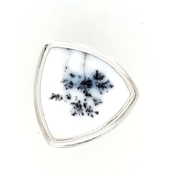 STERLING SILVER RING | PATTI PAGE DESIGNER | DENDRITE OPAL Van Scoy Jewelers Wyomissing, PA