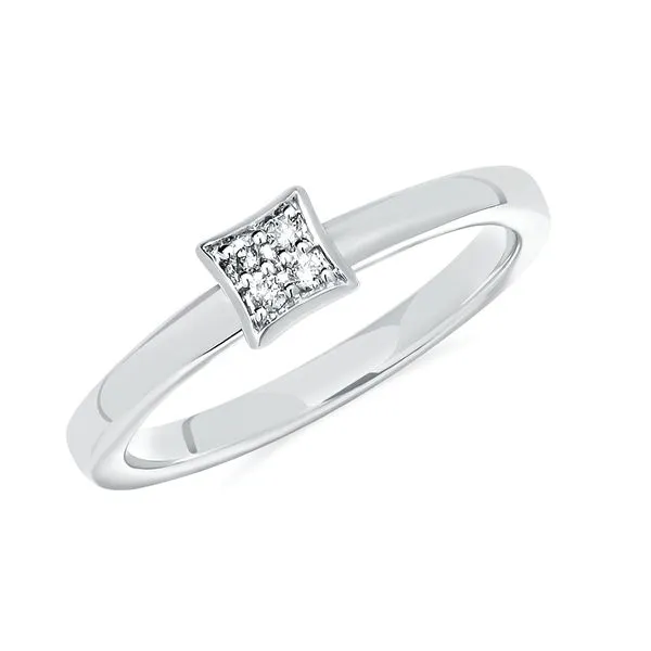 .05 CTW Diamond Stackable Ring in Sterling Silver, Size 7 similar item image