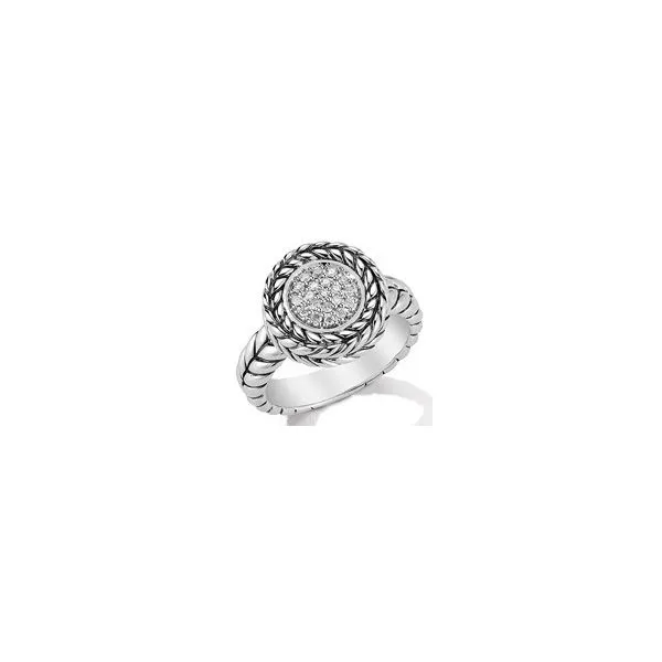 JAI by John Hardy Sterling Silver Diamond Origin Chain Ring, Size 7 Van Scoy Jewelers Wyomissing, PA