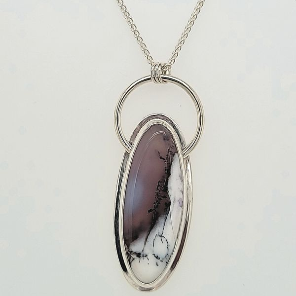 Sterling Silver Penant | Handmade | Dendrite Opal Van Scoy Jewelers Wyomissing, PA