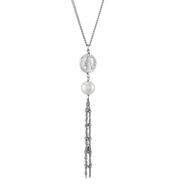 STERLING SILVER AND PEARL PENDANT Van Scoy Jewelers Wyomissing, PA