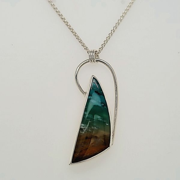 STERLING SILVER | PETRIFIED WOOD OPALIZED WOOD Van Scoy Jewelers Wyomissing, PA