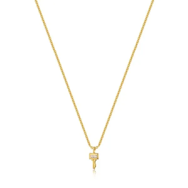 ANIA HAIE GOLD PLATED KEY NECKLACE Van Scoy Jewelers Wyomissing, PA