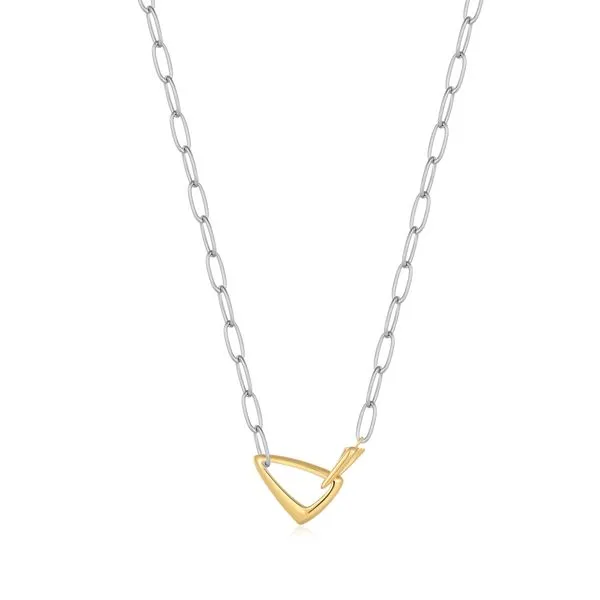 Ania Haie Sterling Silver Two-Tone Gold Plated Arrow Link...