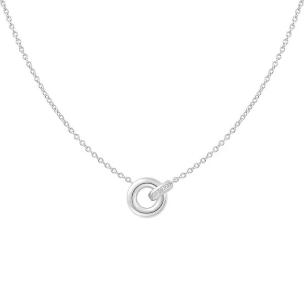 Ania Haie Silver Linked Necklace with Cubic Zirconia