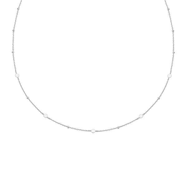 Ania Haie Sterling Silver Disc Station Necklace Van Scoy Jewelers Wyomissing, PA