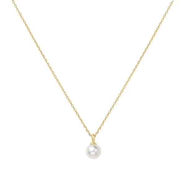 Ania Haie Sterling Silver with Gold Plate Pearl Drop Pendant Necklace Van Scoy Jewelers Wyomissing, PA