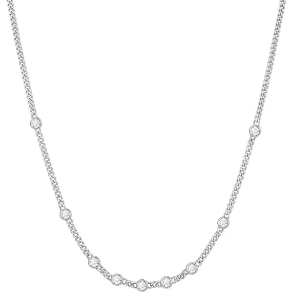 ANIA HAIE Sterling Silver Multi Station Round Stone Chain Necklace Van Scoy Jewelers Wyomissing, PA