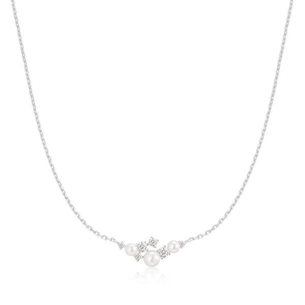 ANIA HAIE Sterling Silver Shell Pearl Cluster Necklace Van Scoy Jewelers Wyomissing, PA