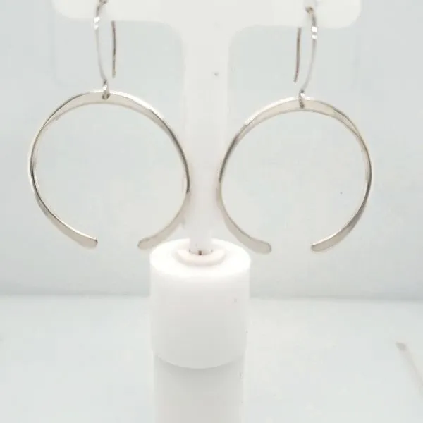 STERLING SILVER EARRINGS | PATTI PAGE DESIGNER | OPEN HOOPS Van Scoy Jewelers Wyomissing, PA