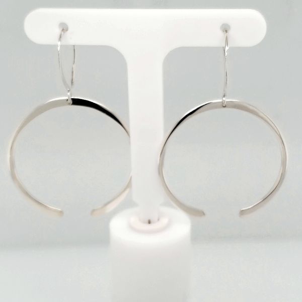 Sterling Silver Earrings | Open Hoop Earrings Van Scoy Jewelers Wyomissing, PA