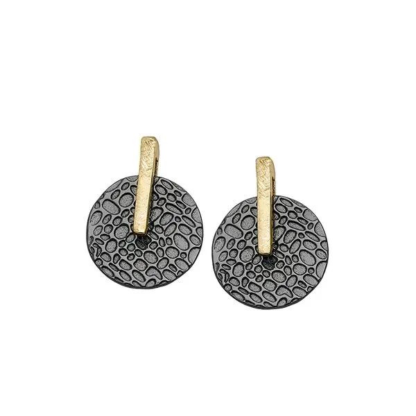 JORGE REVILLA Kymball Earrings Sterling Silver with 18K Yellow Gold Overlay | Luxury & Elegant Jewelry Van Scoy Jewelers Wyomissing, PA