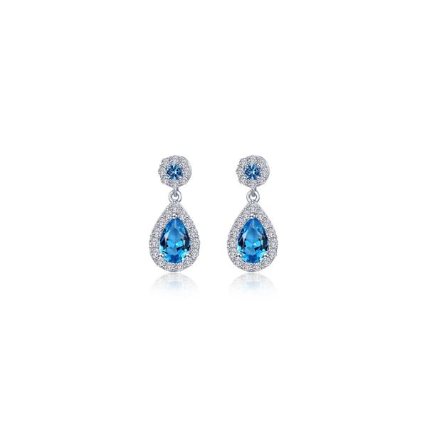 LAFONN SIMULATED SWISS BLUE DROP EARRINGS Van Scoy Jewelers Wyomissing, PA