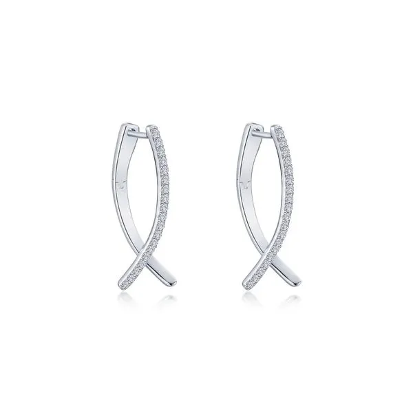 LAFONN CROSSOVER OVAL HOOP EARRINGS Van Scoy Jewelers Wyomissing, PA