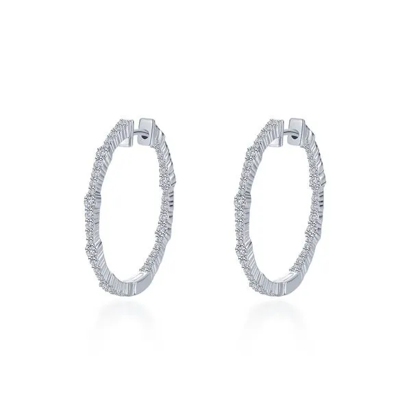 Fun & Elegant Bamboo Inside Out Hoop Earrings with Lassai...