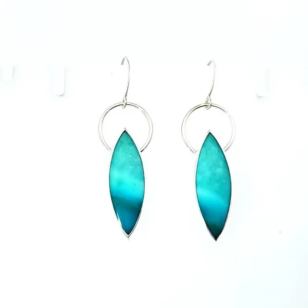 Patti Page Sterling Silver Earrings with Chrysocolla | Va...
