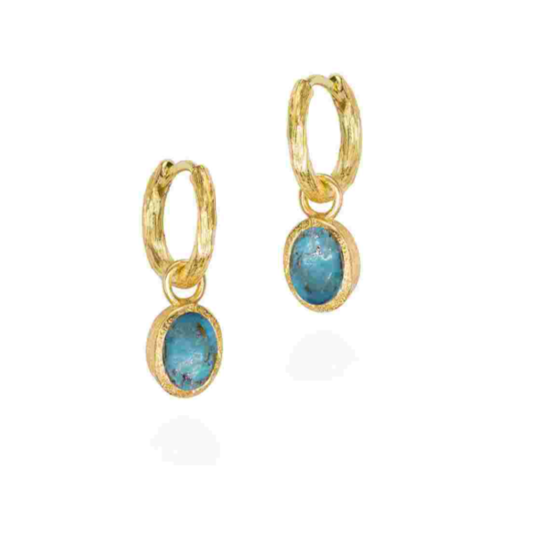 Jorge Revilla Sterling Silver 925 Dangle Earrings with Turquoise Van Scoy Jewelers Wyomissing, PA
