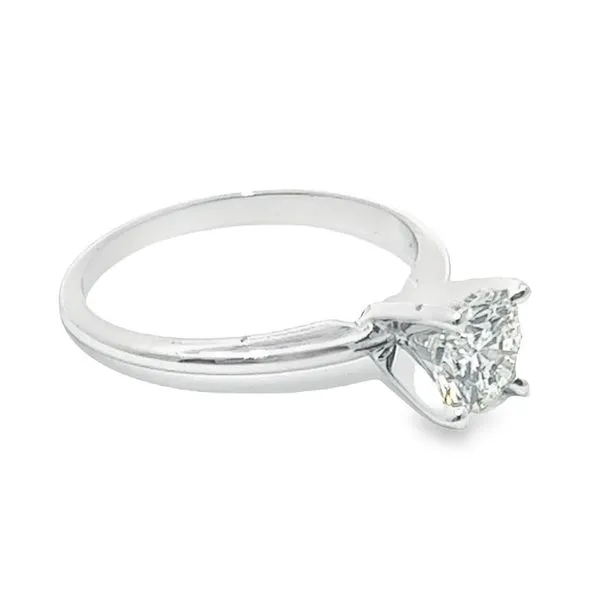 14k WG 0.95CT Round Diamond Solitaire, H SI2 Image 2 Vaughan's Jewelry Edenton, NC