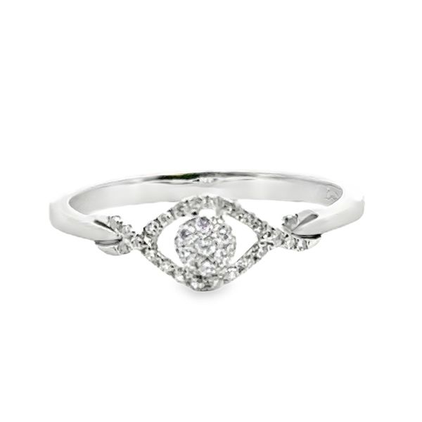 10k WG 0.15CTTW Dia Cluster Accented Ring Vaughan's Jewelry Edenton, NC