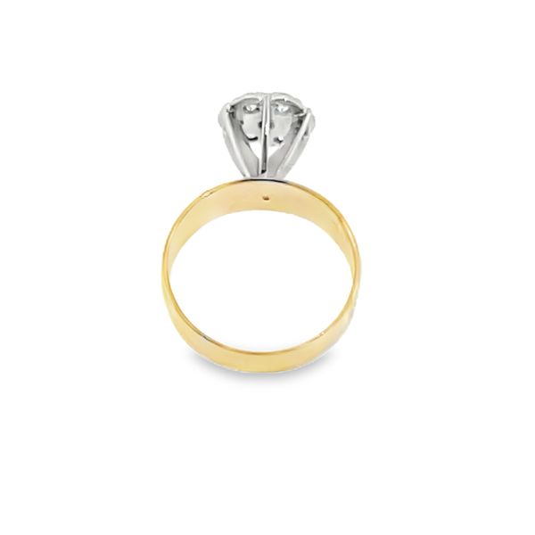 4, 14k YG 0.50CTTW Cluster Dia Ring on Wide Band (Previously Owned) 3.71gr Image 2 Vaughan's Jewelry Edenton, NC