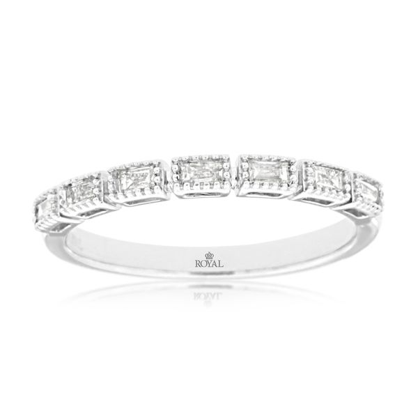 14k WG 0.20CTTW Dia Baguette Band Vaughan's Jewelry Edenton, NC
