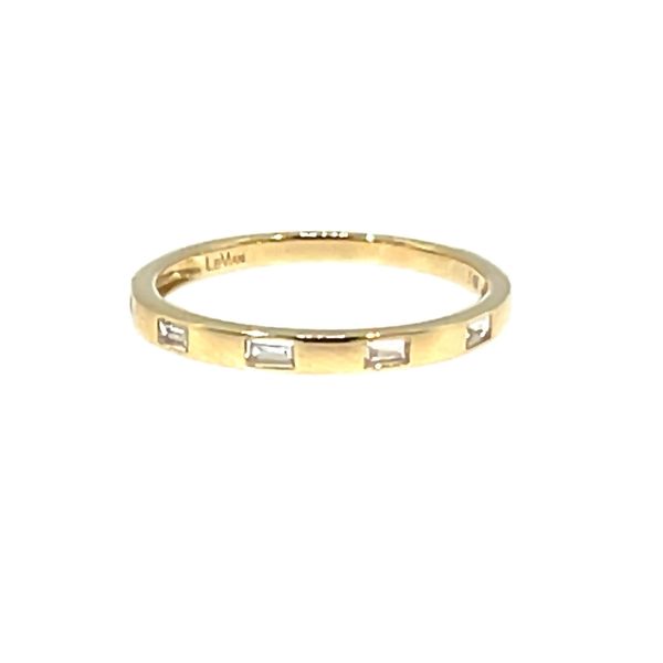 14k Honey Gold 0.10CTTW Vanilla Baguette Dia Band Vaughan's Jewelry Edenton, NC