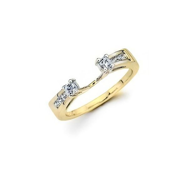 14k YG 0.27CTTW Round Diamond Channel Set Wrap Vaughan's Jewelry Edenton, NC