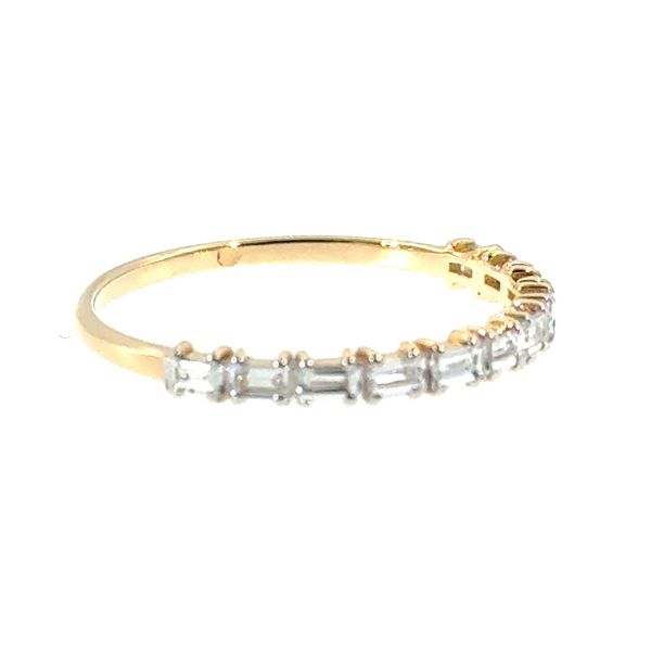 7.25, 14 YG 0.38CTTW Baguette Band Image 2 Vaughan's Jewelry Edenton, NC