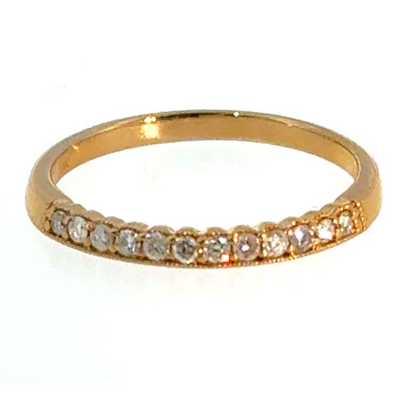 14k YG 0.18CTTW Dia Milgrain Ring Vaughan's Jewelry Edenton, NC
