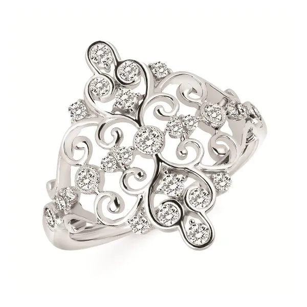 Art deco top dinner ring