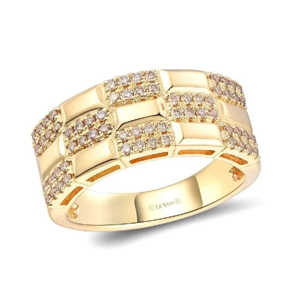 14k YG 0.37CTTW Checkerboard Diamond Fashion Ring Vaughan's Jewelry Edenton, NC