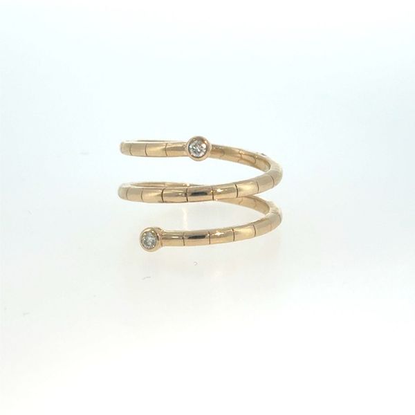 14k WG 0.055CTTW Bezel Set Diamond Flexie Ring (6-8) Vaughan's Jewelry Edenton, NC