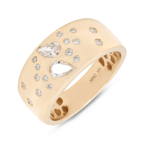 14k YG 0.52CTTW Dia Scatter Ring Vaughan's Jewelry Edenton, NC