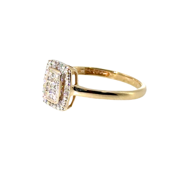7, 14k YG 0.10CTTW Dia Cluster Ring (Previously Owned) 1.82gr Image 3 Vaughan's Jewelry Edenton, NC