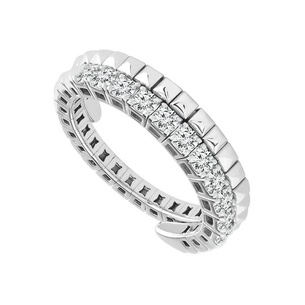 14k WG 0.50CTTW Diamond & Polished Flexi Ring Vaughan's Jewelry Edenton, NC