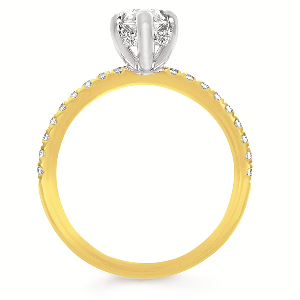 14k YG 0.30CTTW Dia Semi-Mount Image 2 Vaughan's Jewelry Edenton, NC