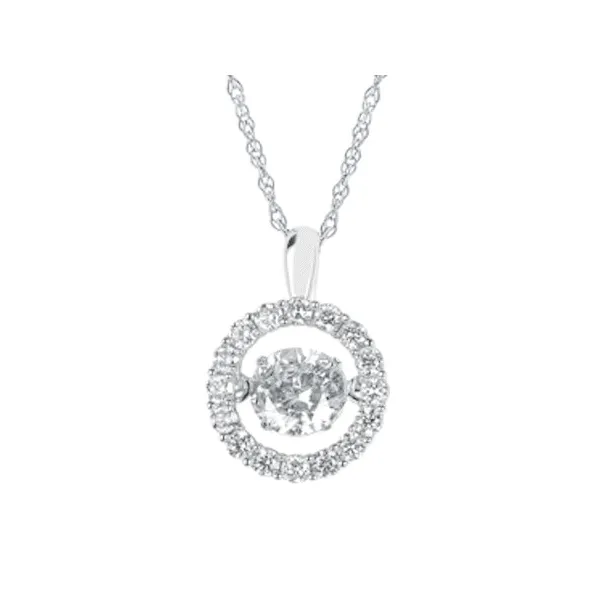 14k WG LAB 0.76CTTW Shimmering Diamond Pendant Vaughan's Jewelry Edenton, NC