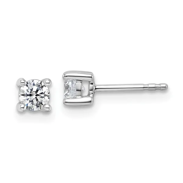 14k WG 0.50CTTW LAB Grown Diamond Studs Vaughan's Jewelry Edenton, NC