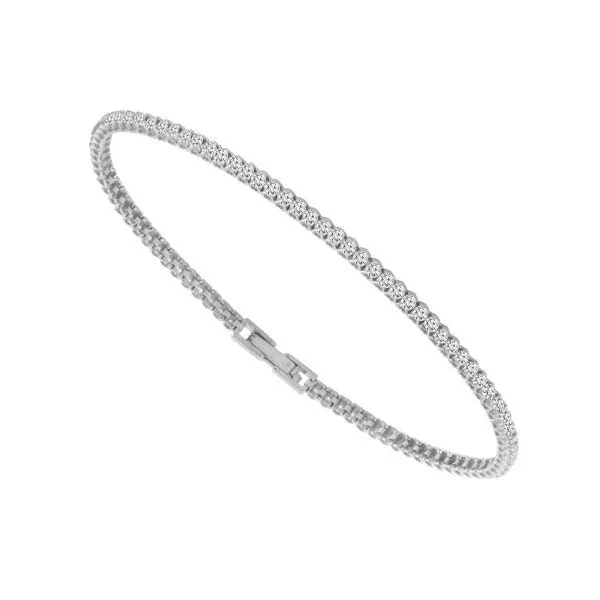 14k WG 0.75CTTW Round Diamond Tennis Bracelet Vaughan's Jewelry Edenton, NC