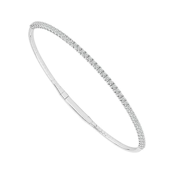 14k WG 0.50CTTW Flexi-Style Diamond Tennis Bracelet with Titanium Wire Vaughan's Jewelry Edenton, NC