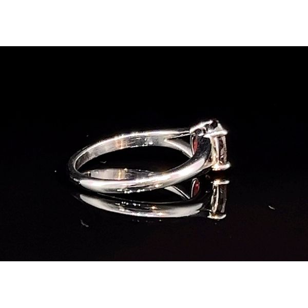 10k WG 1.5CT Oval Garnet Open Shank Ring Image 4 Vaughan's Jewelry Edenton, NC