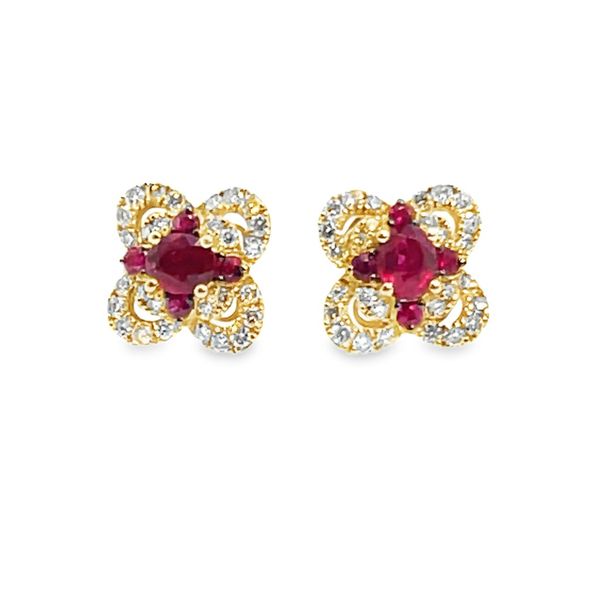 14k Honey Gold 0.87CTTW Passion Ruby & 0.62CTTW Nude Diam Vaughan's Jewelry Edenton, NC