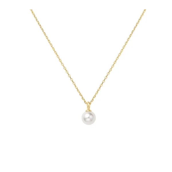 YGP Pearl Drop Pendant Necklace Vaughan's Jewelry Edenton, NC