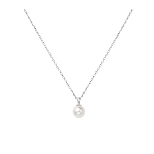 SS Pearl Drop Pendant Necklace Vaughan's Jewelry Edenton, NC