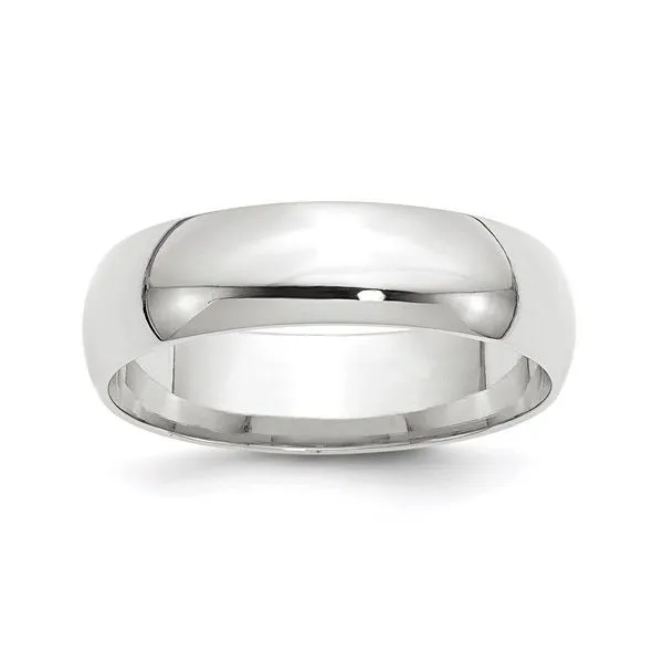 10, 10k WG 6mm Comfort Fit Band Vaughan's Jewelry Edenton, NC