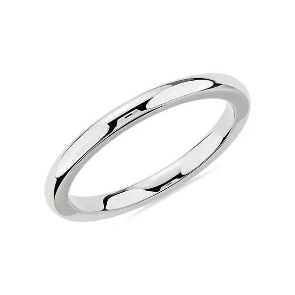 6, 10k WG 2mm Comfort Fit Band Vaughan's Jewelry Edenton, NC